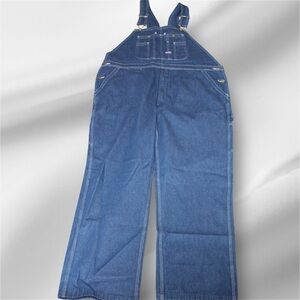Big Smith Overalls Mens 44x32 Blue Denim Workwear Carpenter Carpenter Pants New